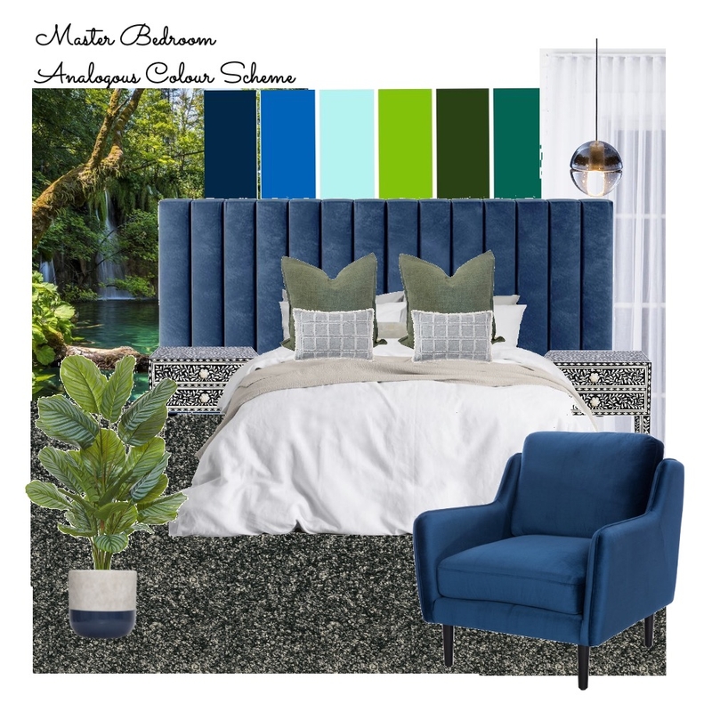 Master Suite Analogous Mood Board by court_dayle on Style Sourcebook