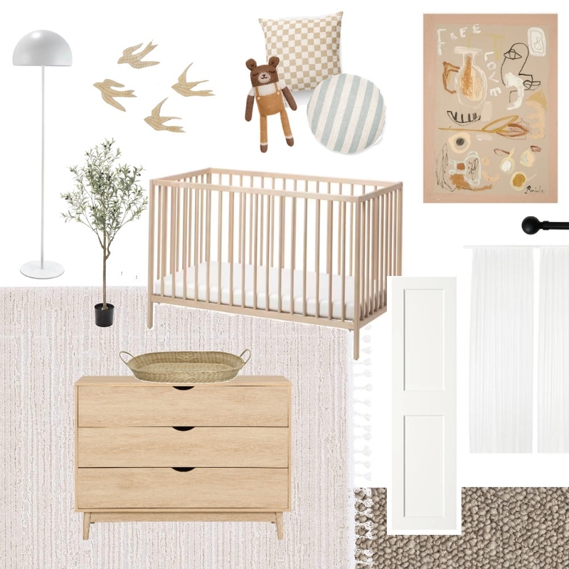 Gender Neutral Nursery Mood Board by kiralee on Style Sourcebook