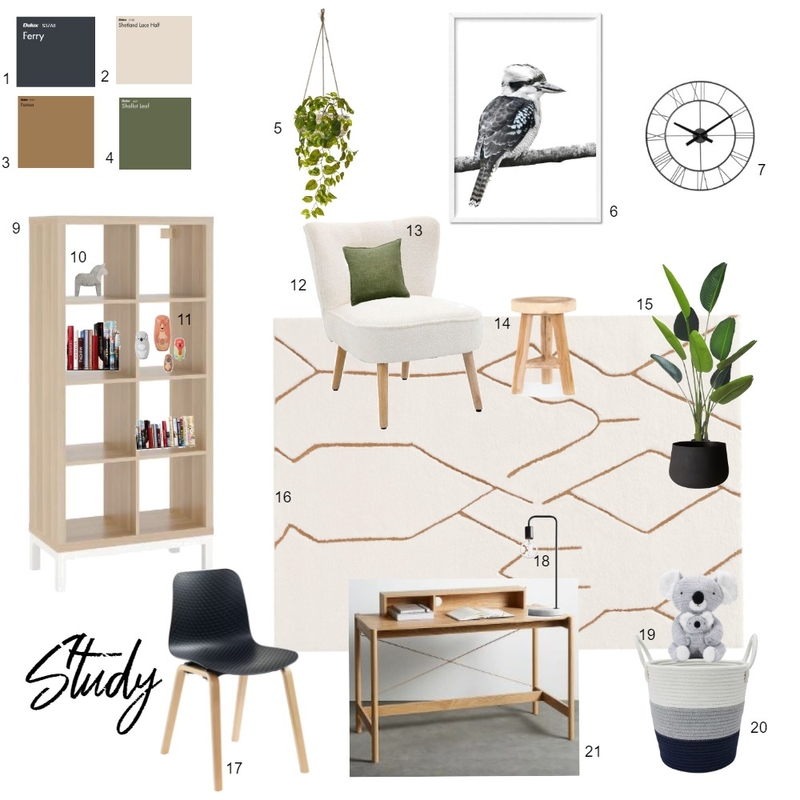 Study Mood Board by carwal on Style Sourcebook