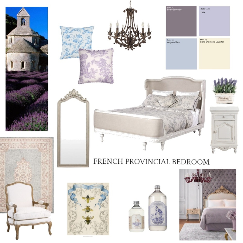 French Provincial Bedroom Mood Board by sunnshine on Style Sourcebook