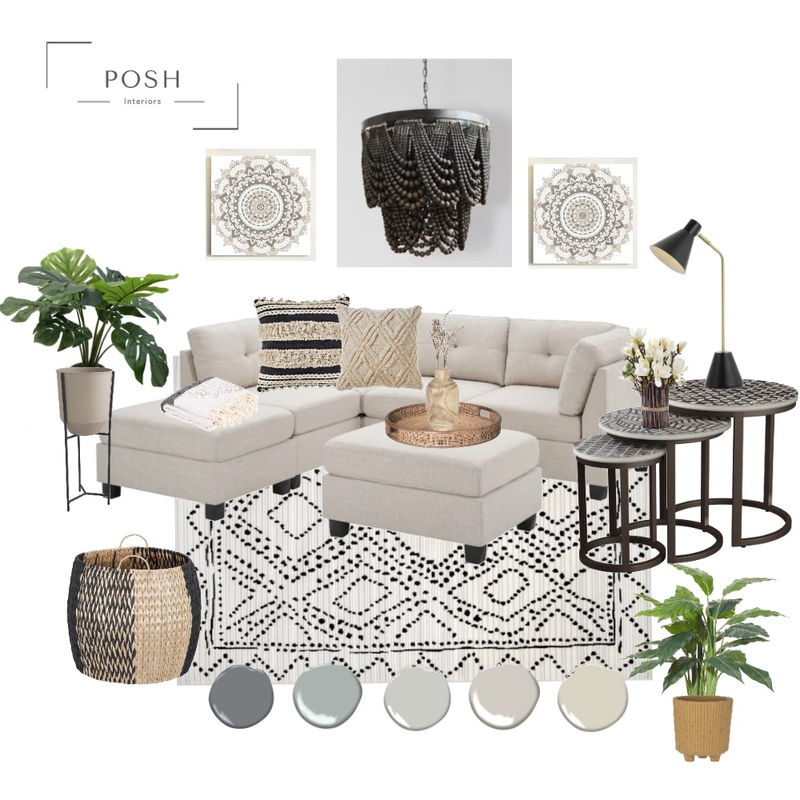 Rustic Boho Chic Mood Board by J|A Designs on Style Sourcebook