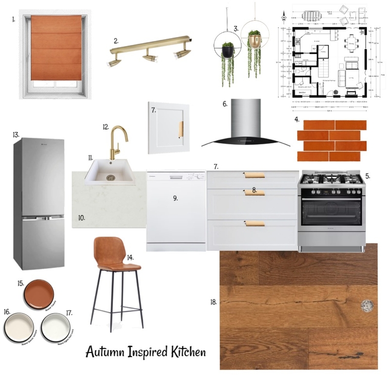 Sample Board - Autumn Analogous Kitchen Mood Board by nickylundo on Style Sourcebook