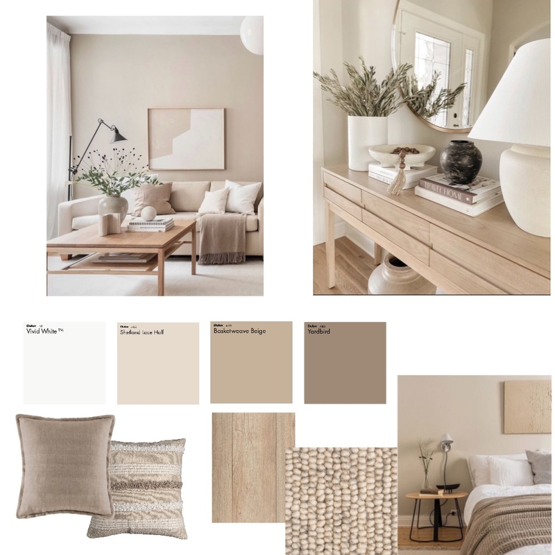 Module 6 monochromatic beige Mood Board by Danielahomedesign on Style Sourcebook