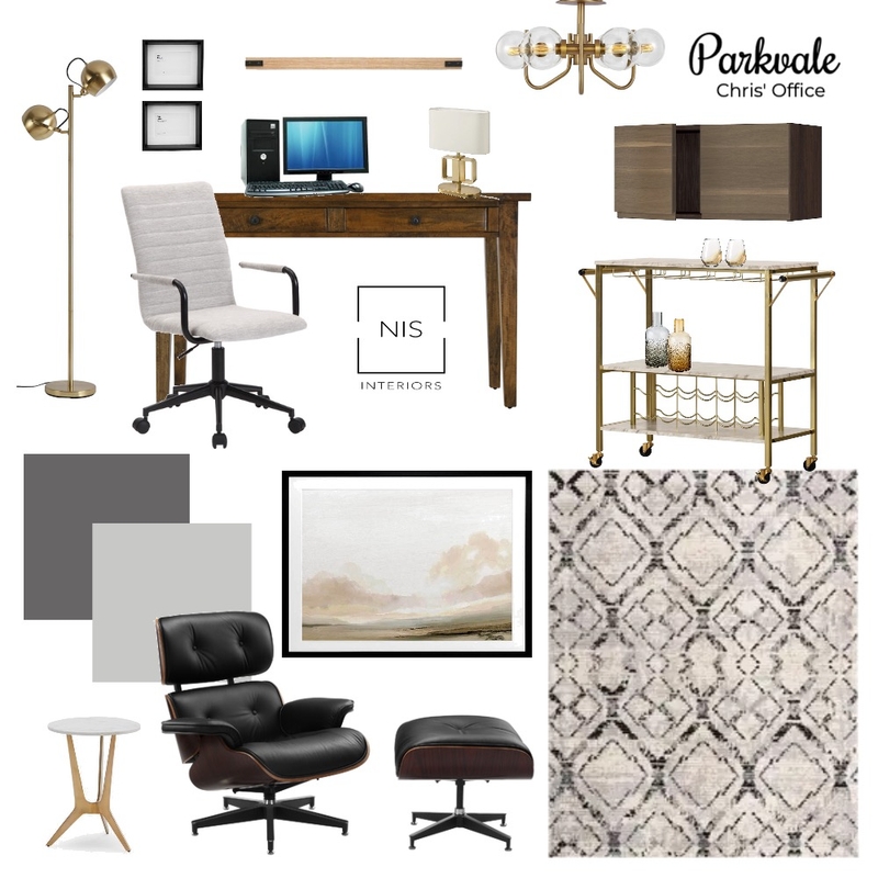 Parkvale - Chris' Office Mood Board by Nis Interiors on Style Sourcebook