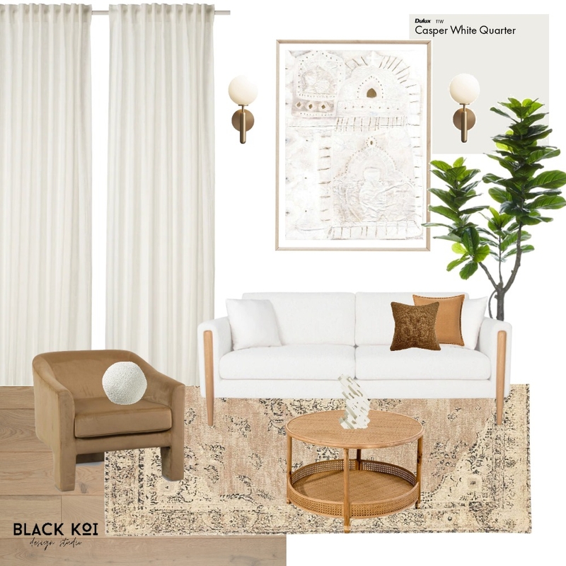 Mod 9 - Living Room Mood Board by Black Koi Design Studio on Style Sourcebook