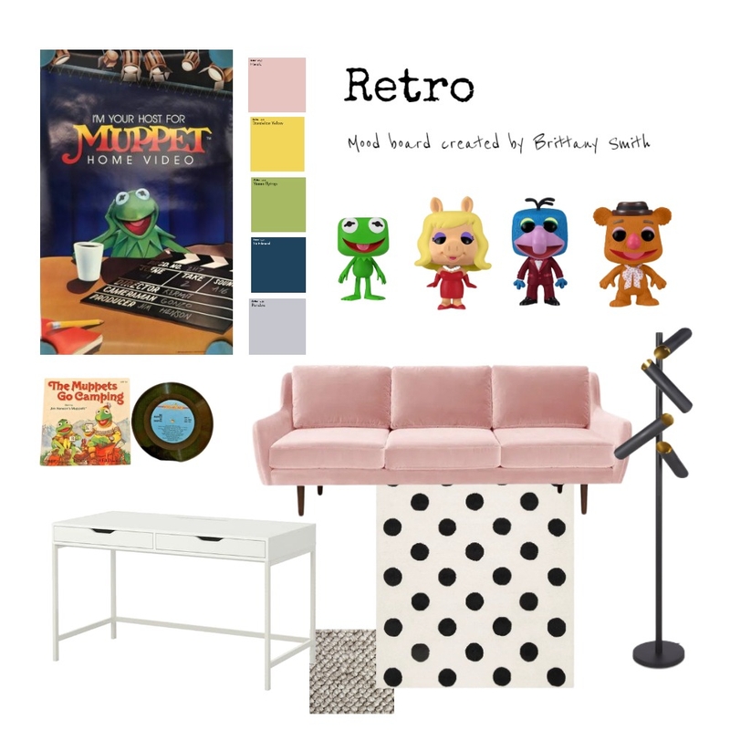 Retro Pink Mood Board by brittanysmithfroese on Style Sourcebook