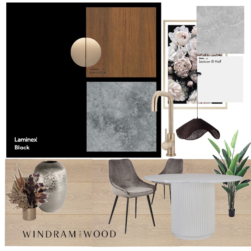 Dark Neutral Kitchen Mood Board by Windram and Wood on Style Sourcebook