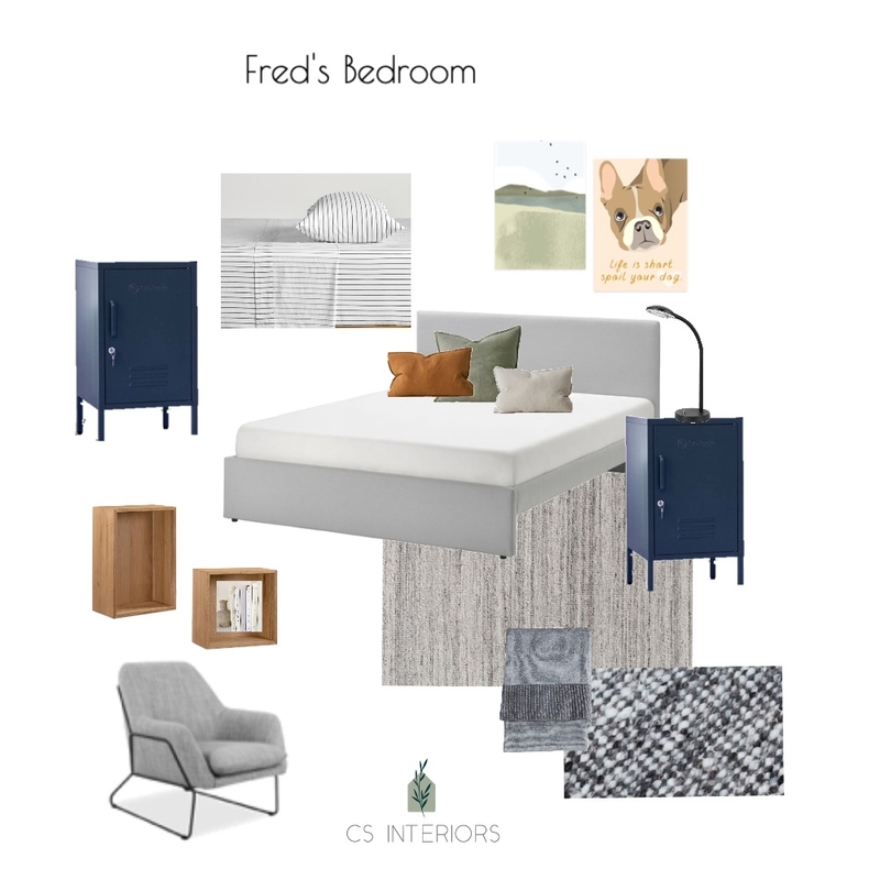 Fred's Bedroom Mood Board by CSInteriors on Style Sourcebook