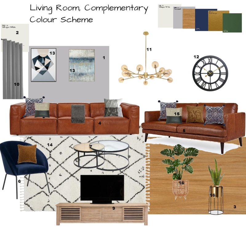 Living Room Module 9 Mood Board by Asma Murekatete on Style Sourcebook
