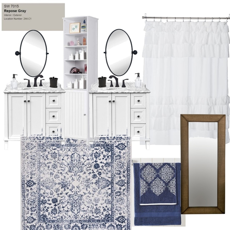 Master Bathroom Oval Mood Board by Interior Comfort on Style Sourcebook