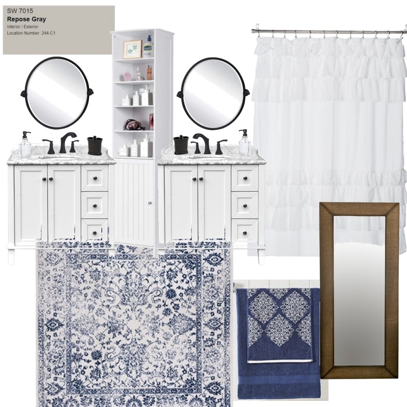 Master Bathroom Round Mood Board by Interior Comfort on Style Sourcebook