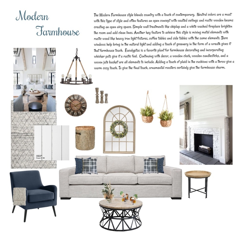 Modern Farmhouse Mood Board by Serenity Designs on Style Sourcebook