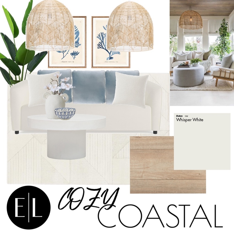 Cozy Coastal Mood Board by E.LUX Design on Style Sourcebook
