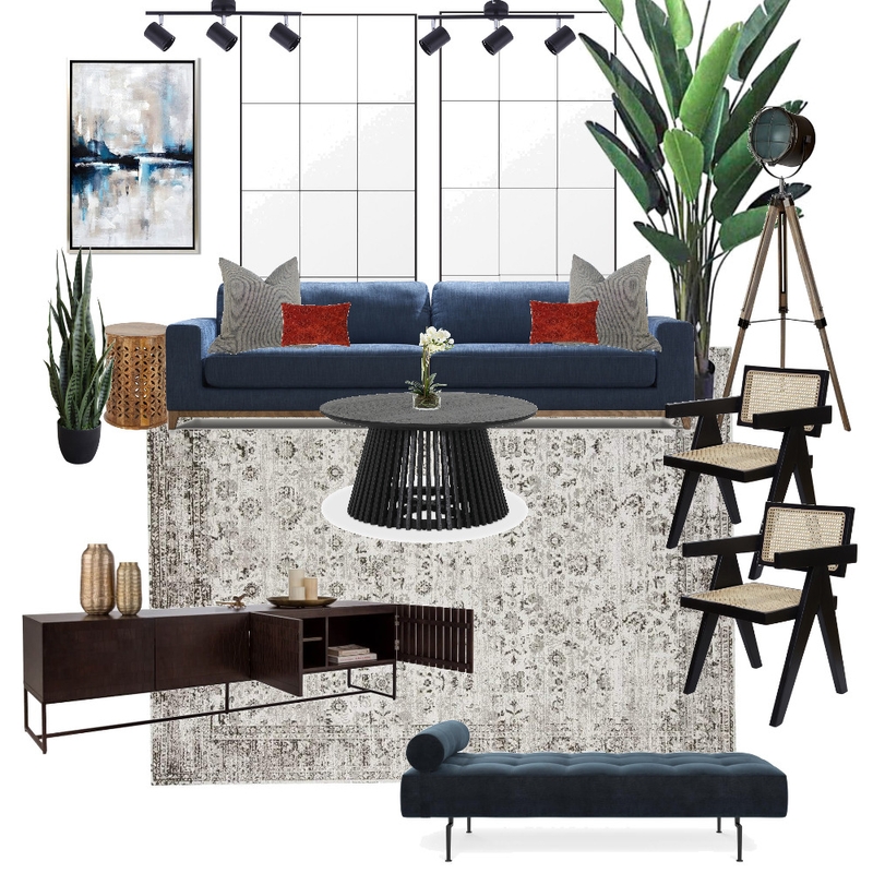 Saturated Living Room Mood Board by celeste on Style Sourcebook
