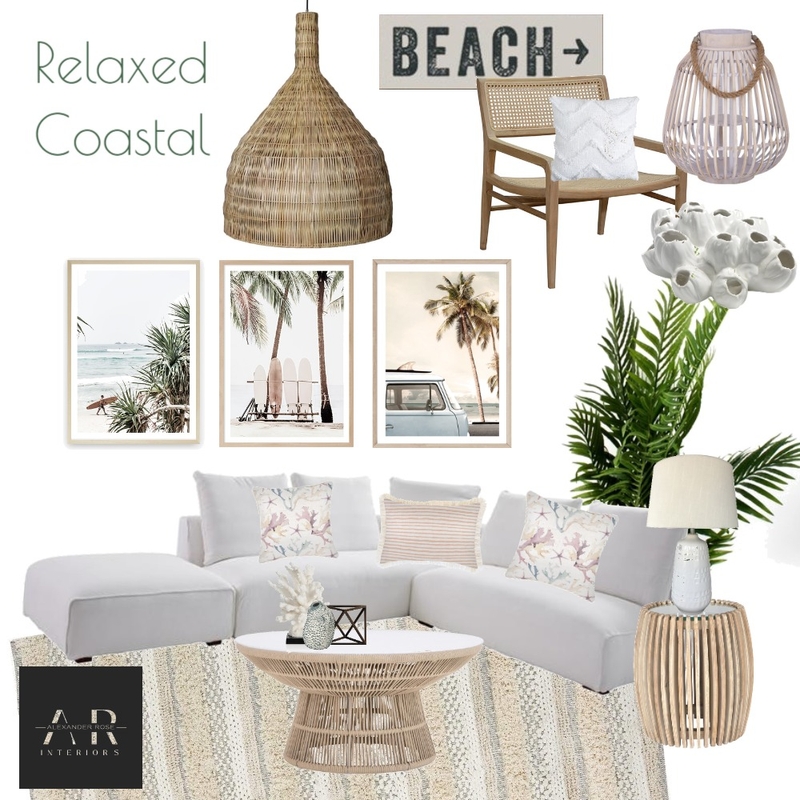 Relaxed Coastal Mood Board by Alexander Rose Interiors on Style Sourcebook