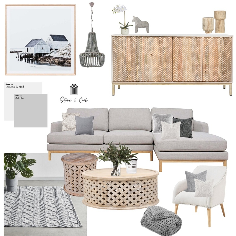 Shades of grey Mood Board by Stone and Oak on Style Sourcebook