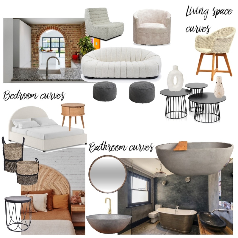 Interior trend- Curves Mood Board by Ciara Price on Style Sourcebook