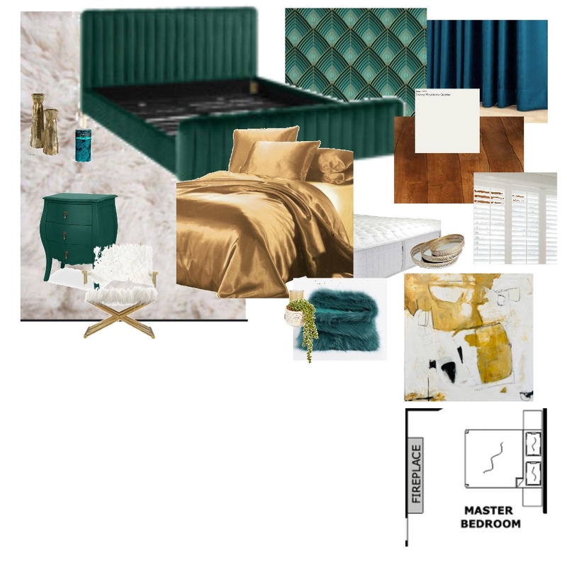 Master Bed Assignment 9 Mood Board by Jo Steel on Style Sourcebook