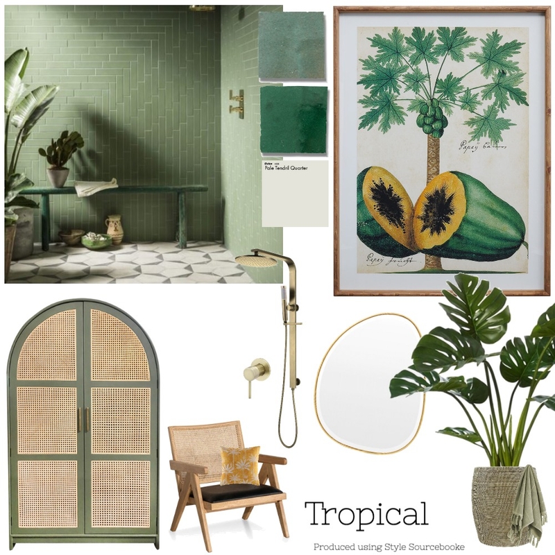 Tropical Mood Board by Squid Inc Spaces on Style Sourcebook