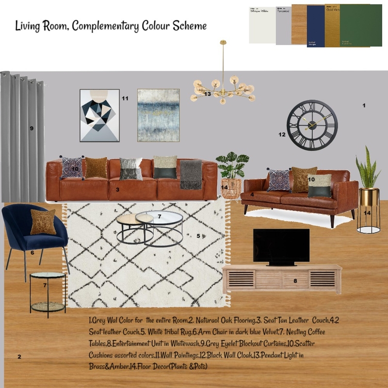 Living Room Module 9 Mood Board by Asma Murekatete on Style Sourcebook