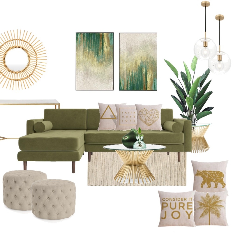 green living room Mood Board by amandanakhle on Style Sourcebook