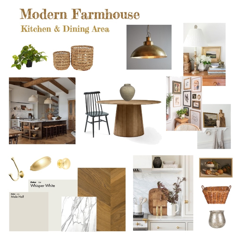 Modern Farmhouse Mood Board by Salma Elmasry on Style Sourcebook