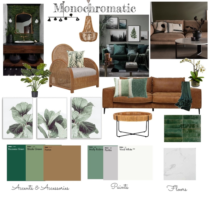 Monochromatic Mood Board by Sarah Falconer on Style Sourcebook