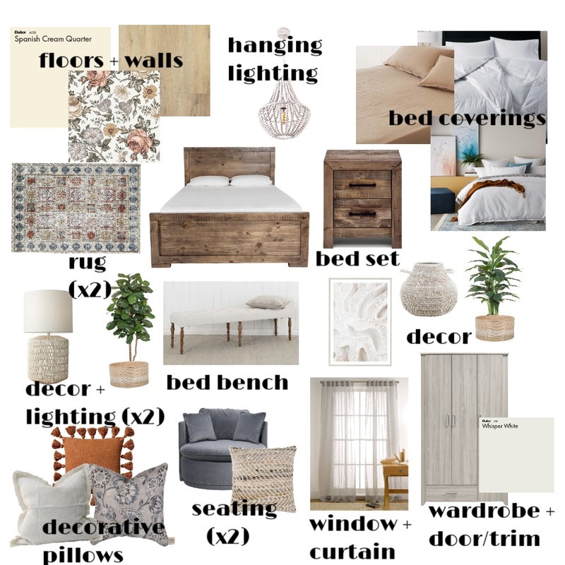 Lopez Master Bedroom Mood Board by Clairewoods on Style Sourcebook