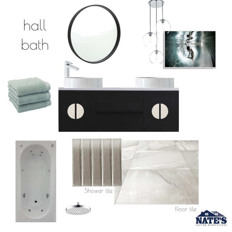hall bathroom Mood Board by lincolnrenovations on Style Sourcebook