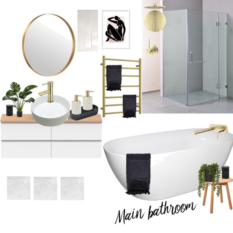 Modern Coastal Bathroom Mood Board by Lauren Johnston on Style Sourcebook