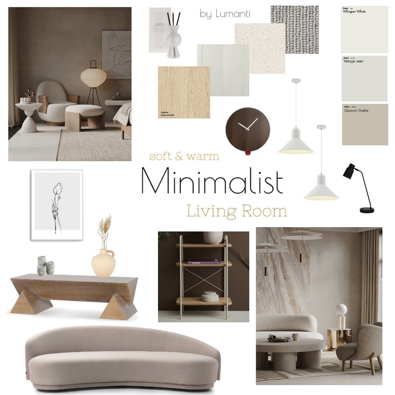 Minimalism Mood Board by Lumière Decors on Style Sourcebook