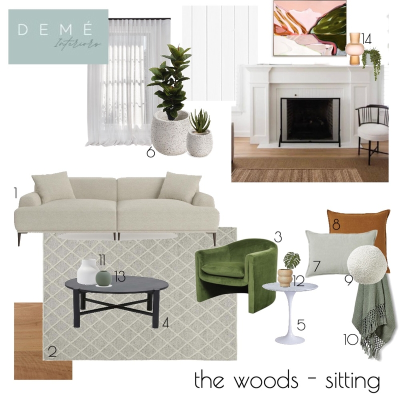 the woods - sitting Mood Board by Demé Interiors on Style Sourcebook