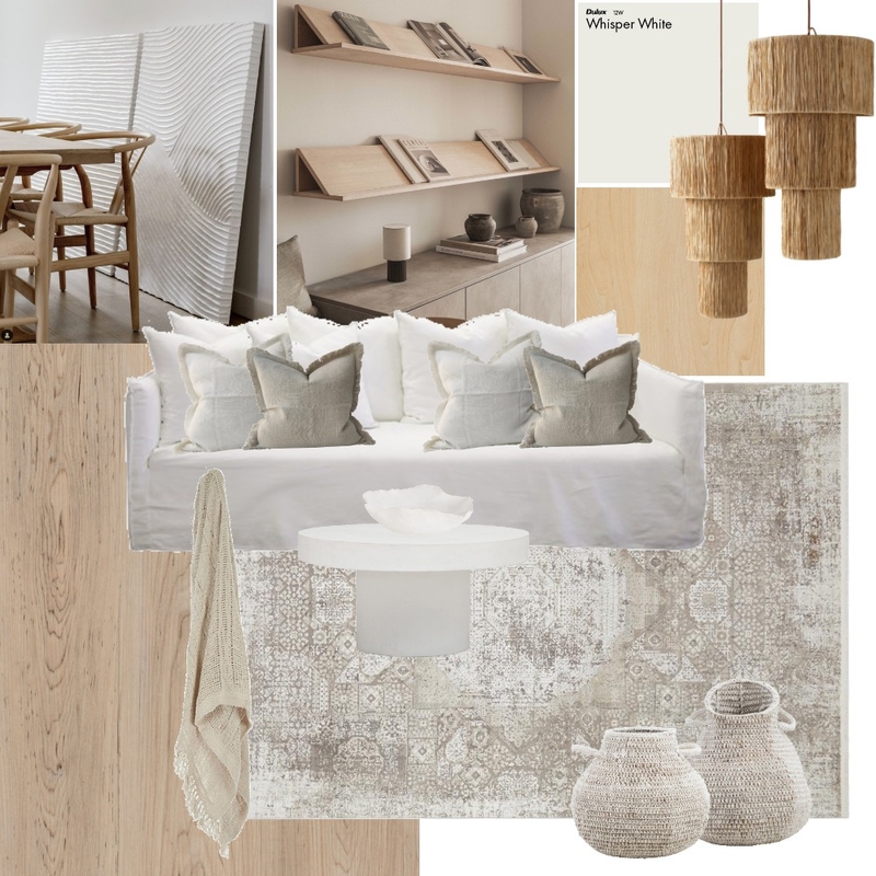 My Natural Contemporary Living Mood Board by Kate Lawrence Interiors on Style Sourcebook