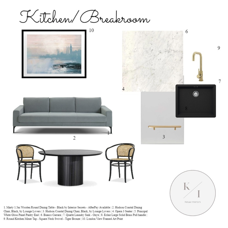 Law office Kitchen/Breakroom Mood Board by Kesaa Interiors on Style Sourcebook