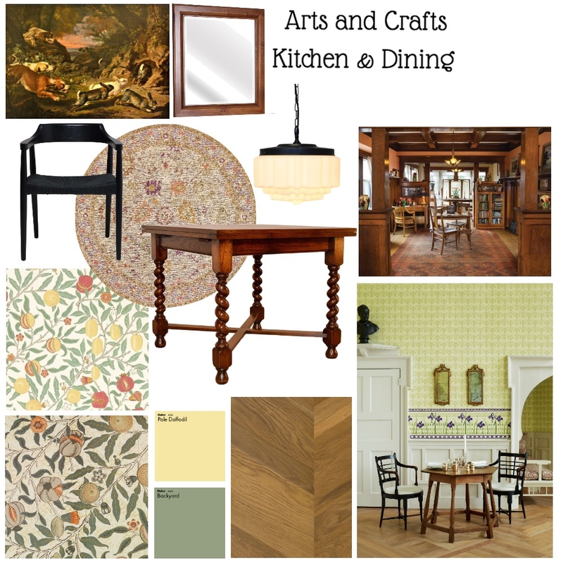 Module 3: Arts and Crafts Contemporary Mood Board by LauraBeattieDesigns on Style Sourcebook