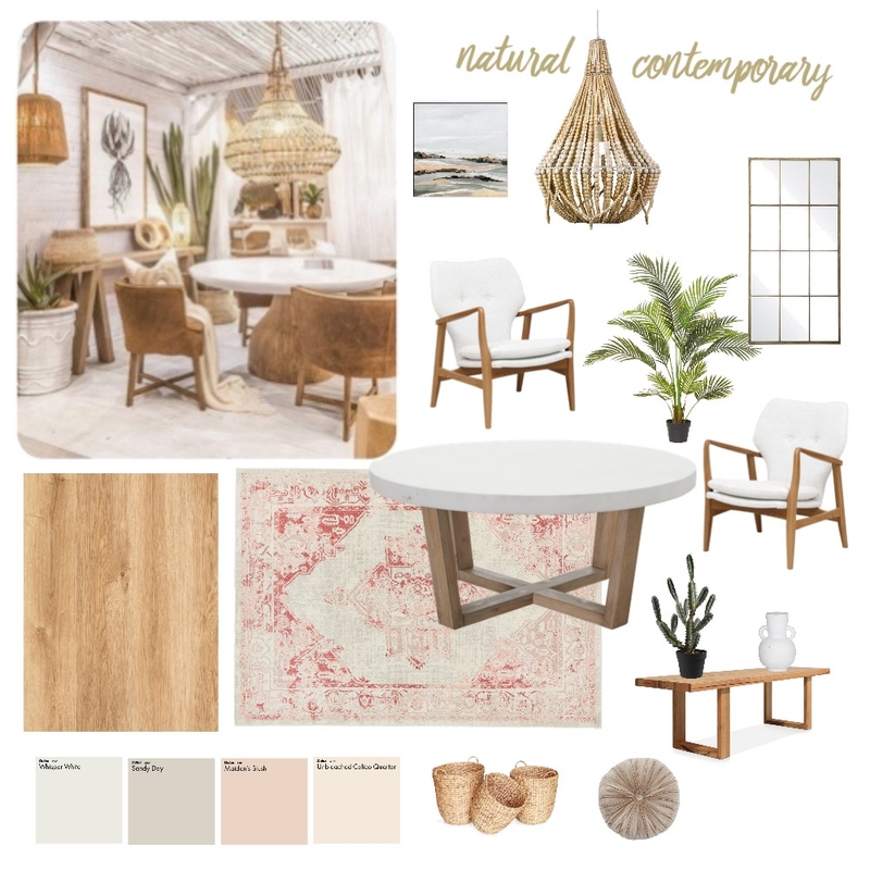Natural Contemporary Mood Board by Tanya Hunt on Style Sourcebook