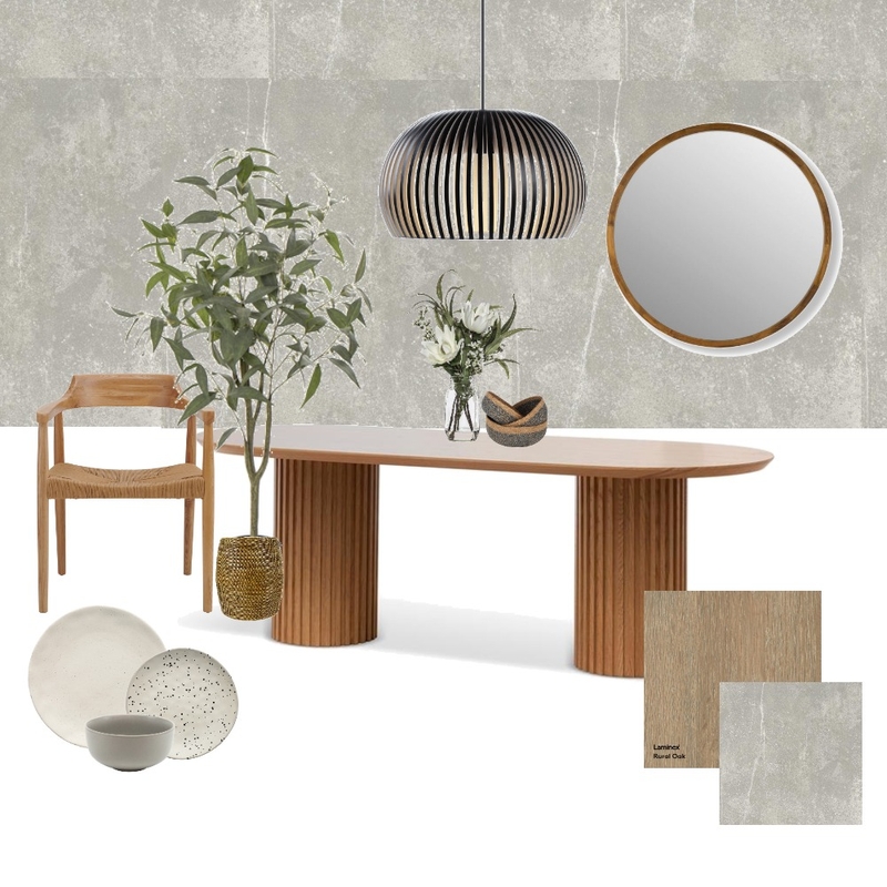 Japandi Dining Interior Mood Board by enmariellle on Style Sourcebook