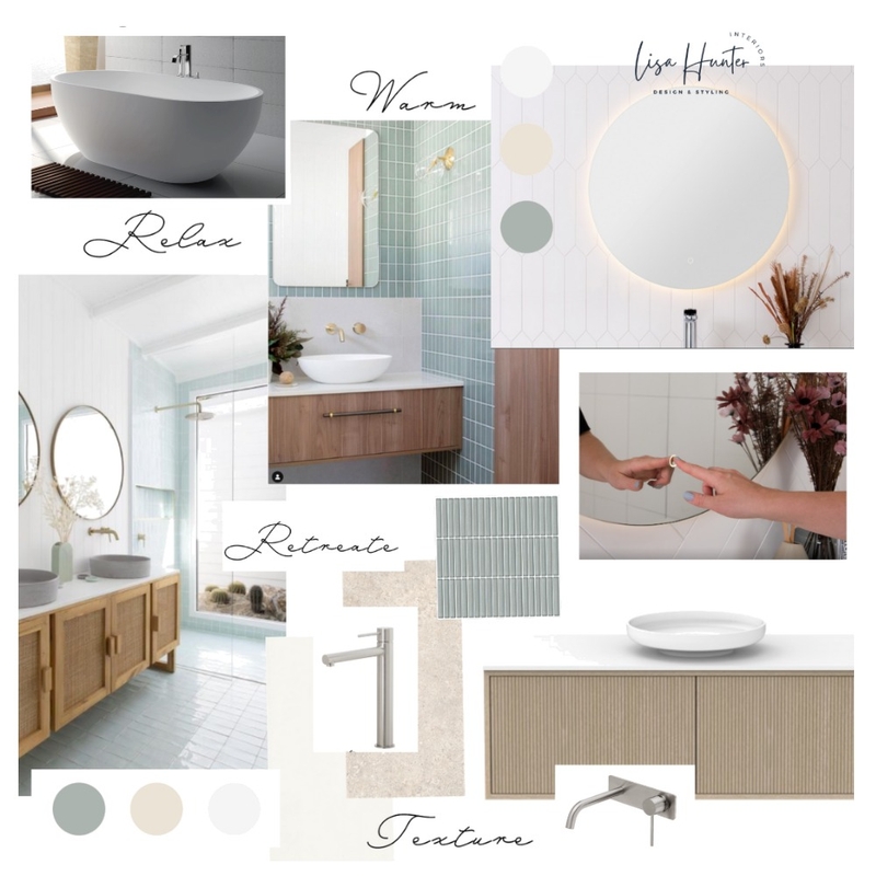 Coastal Retreat Master Bathroom Mood Board by Lisa Hunter Interiors on Style Sourcebook