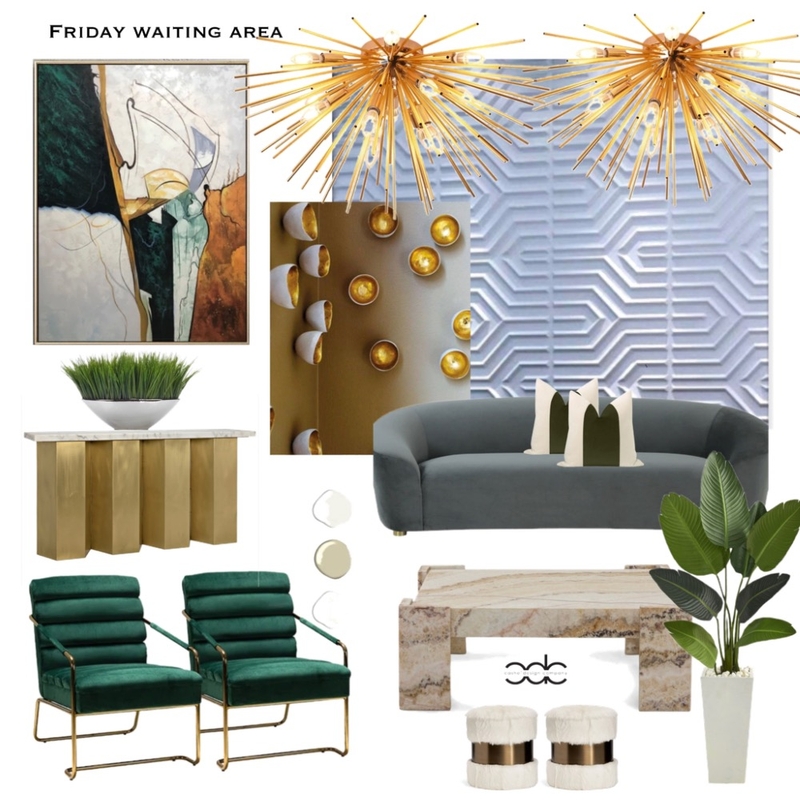 Commercial Realty Waiting Area Mood Board by Cashe Design Company, LLC on Style Sourcebook