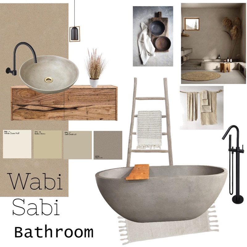 Wabi Sabi Bathroom Mood Board by KristyLee9001 on Style Sourcebook