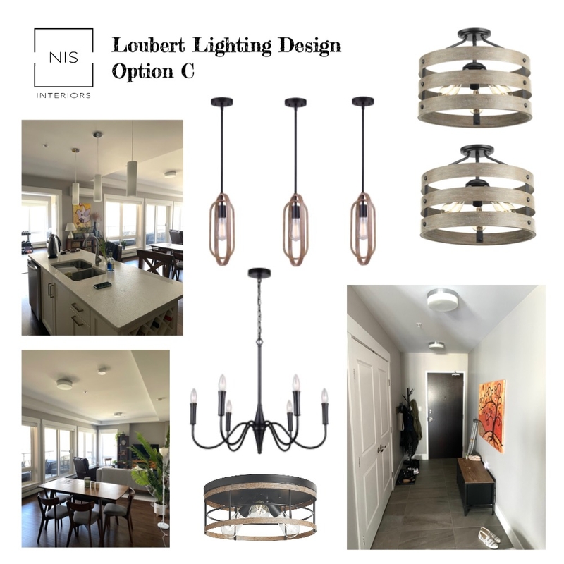 Loubert lighting Design option C Mood Board by Nis Interiors on Style Sourcebook