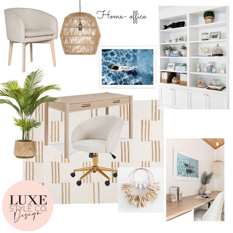 Femine home office Mood Board by Luxe Style Co. on Style Sourcebook