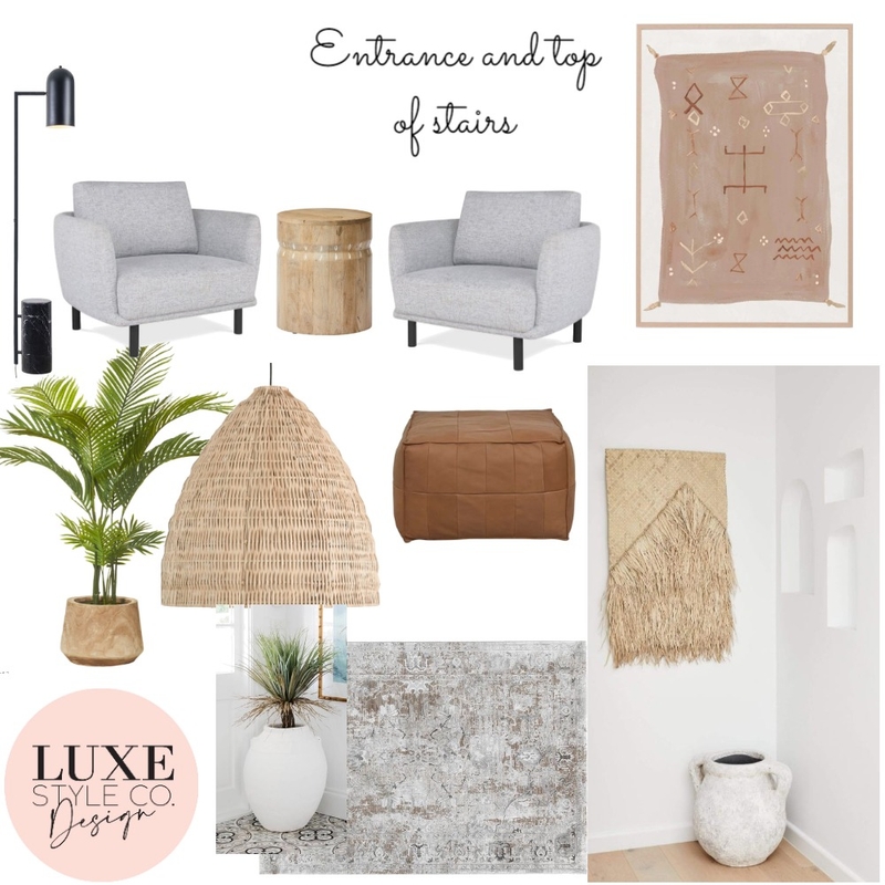 Contemporary Mediterranean Entry Mood Board by Luxe Style Co. on Style Sourcebook