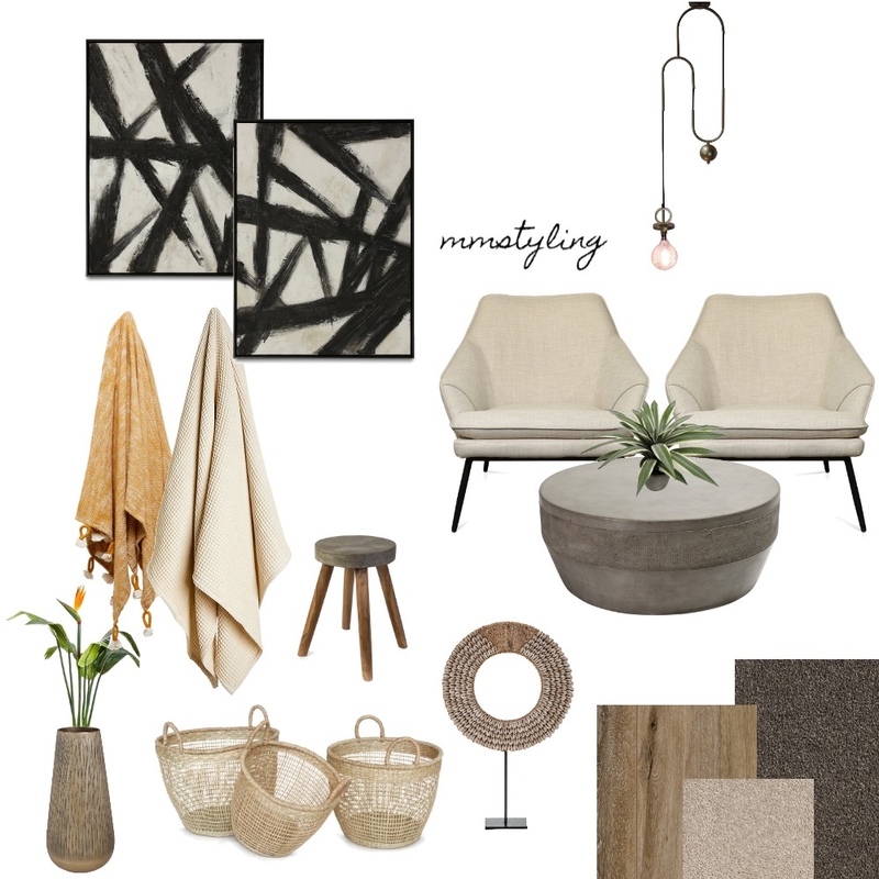 Natural Contemp Mood Board by MM Styling on Style Sourcebook