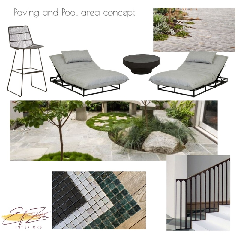 Kensie 350 Paving & Pool Mood Board by EF ZIN Interiors on Style Sourcebook