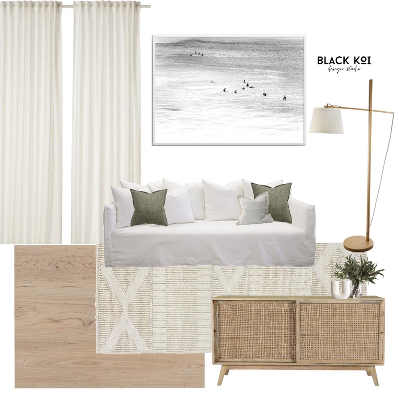 Natural Contemporary Mood Board by Black Koi Design Studio on Style Sourcebook