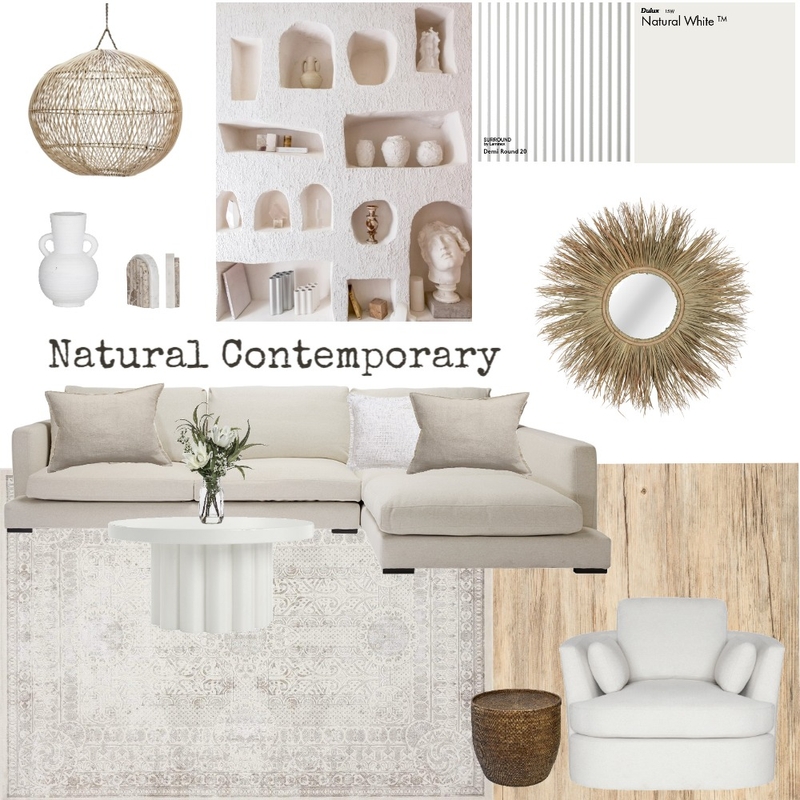 Natural Contemporary Mood Board by Seion Interiors on Style Sourcebook