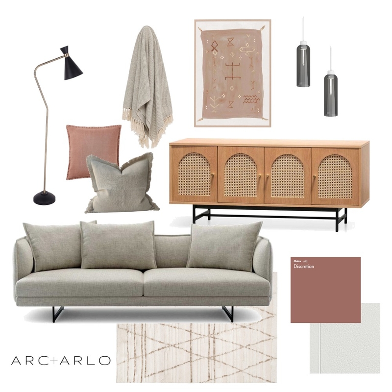 Clay Living Mood Board by Arc and Arlo on Style Sourcebook