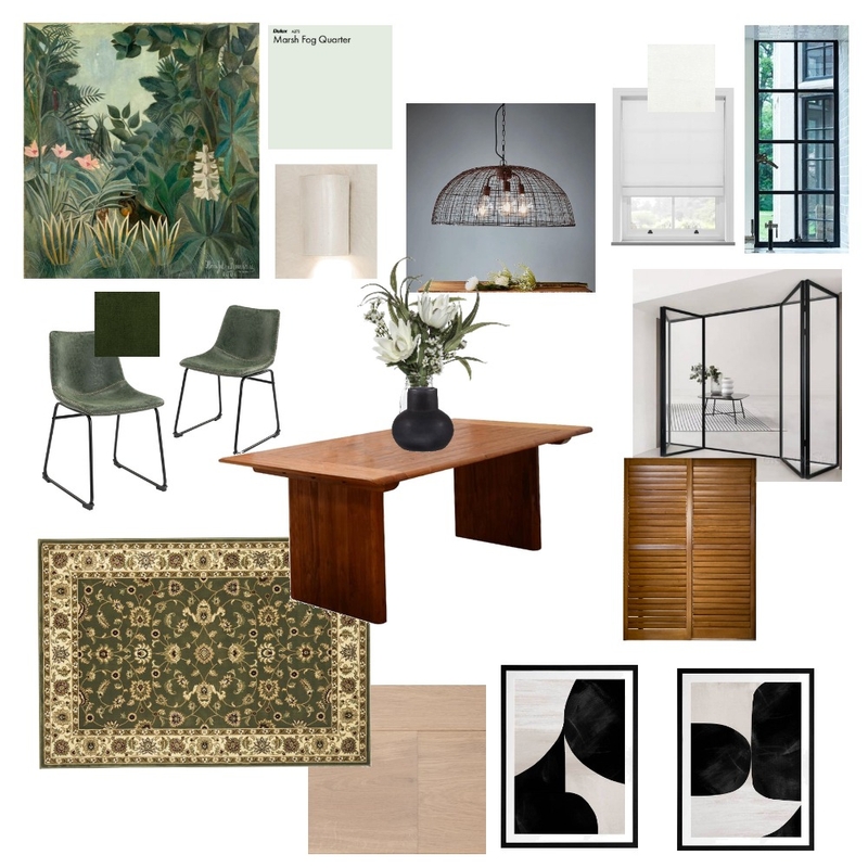 Contemporary Craftsman Dining Room Mood Board by Jessica Kerwin on Style Sourcebook