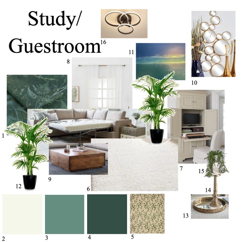 Study/guestroom mod 9 .5 Mood Board by Ilja Abbattista on Style Sourcebook